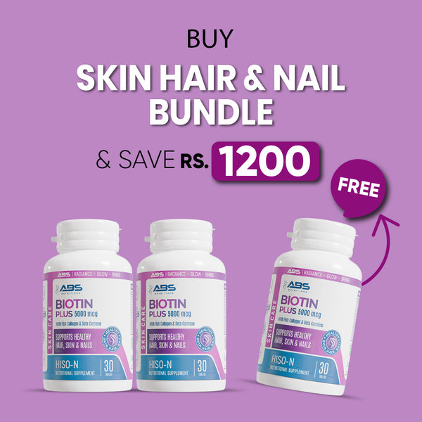 Biotin Beauty Trio - Skin Hair and Nail Bundle