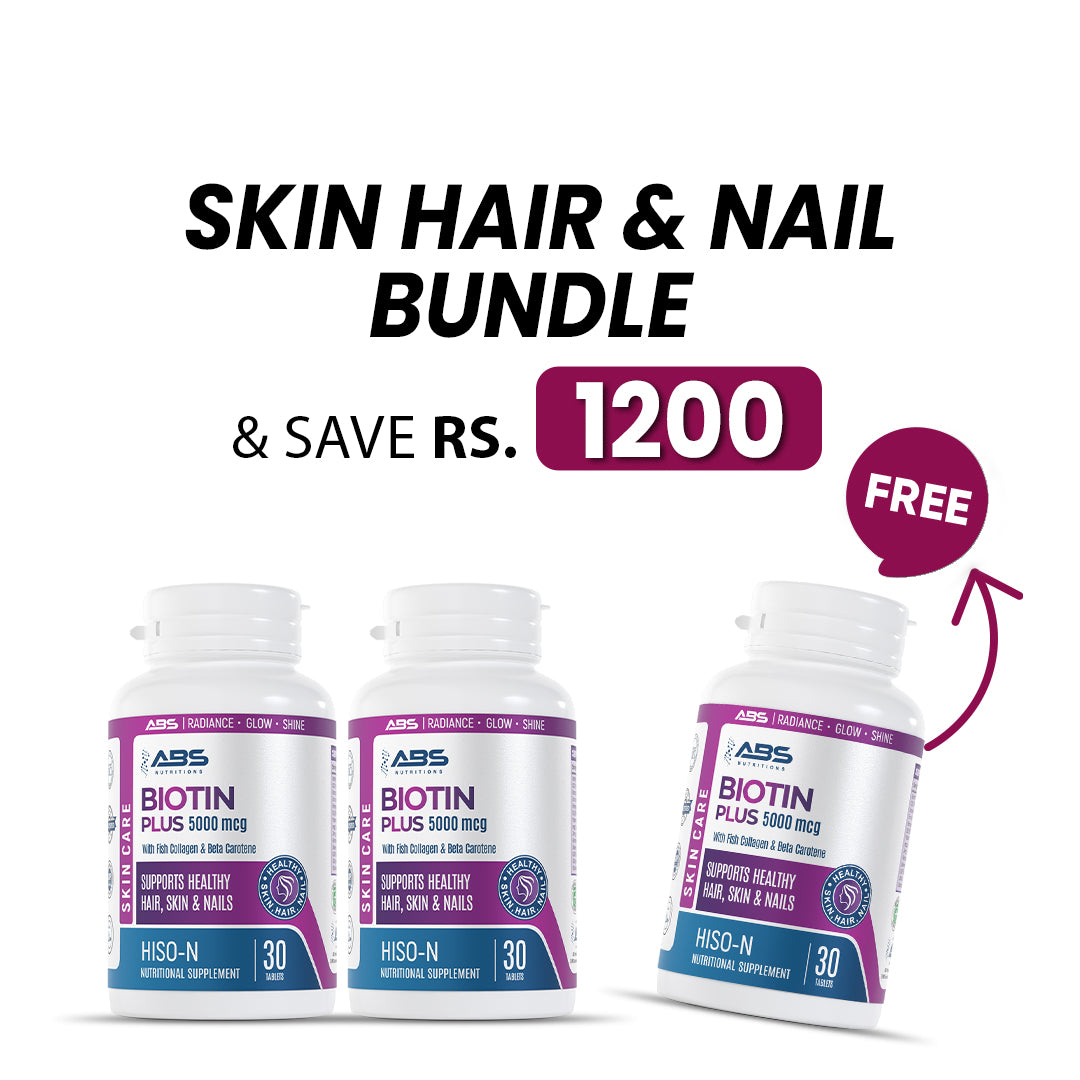 Biotin Beauty Trio - Skin Hair and Nail Bundle